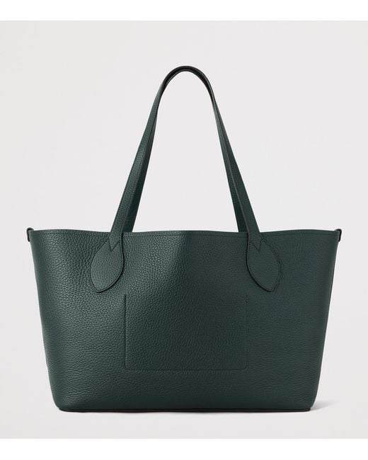 Mulberry Green Leather Tree Tote Bag