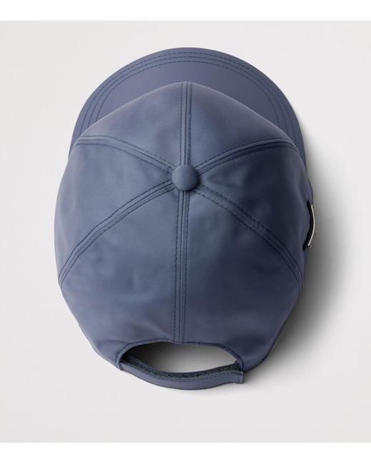 Prada Blue Re-Nylon Baseball Cap for men