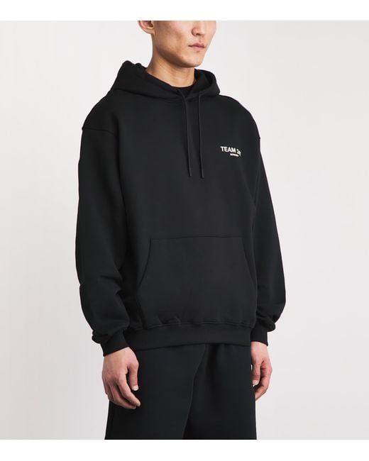 REPRESENT 247 Black Cotton Team 247 Hoodie for men