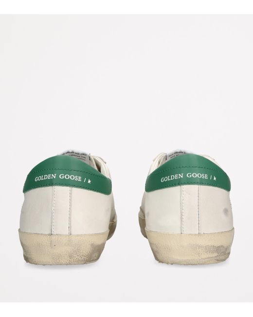 Golden Goose Deluxe Brand White Leather Super-Star Sneakers for men