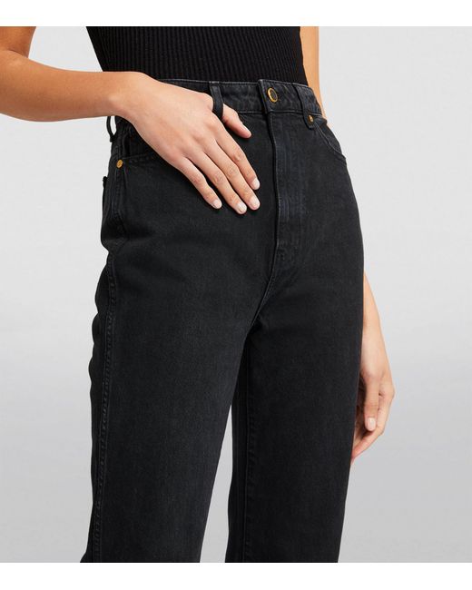 Khaite Black Danielle Straight Jeans