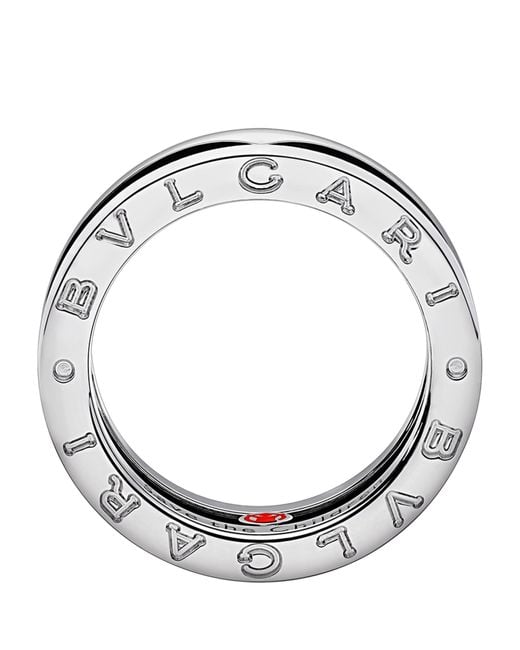 BVLGARI Metallic Sterling Save The Children Ring