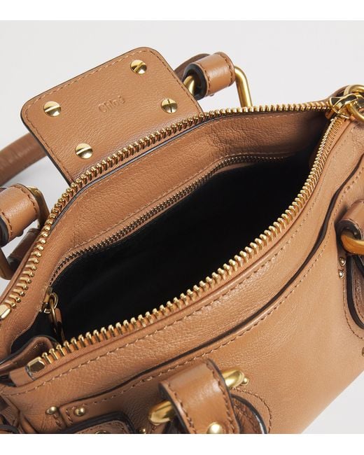 Chloé Brown Small Leather Paddington Top-Handle Bag