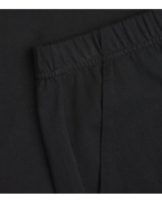 Leset Black Cotton Straight Trousers