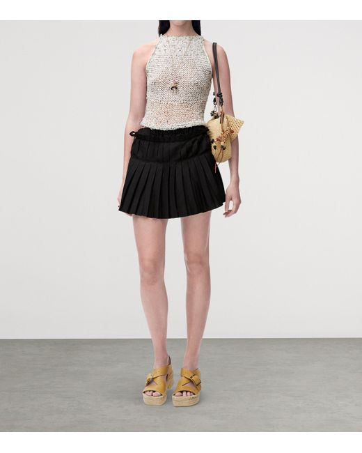 Loewe Black X Paula's Ibiza Pleated Skort