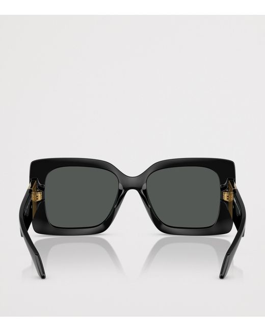 Versace Black Square Irregular Sunglasses