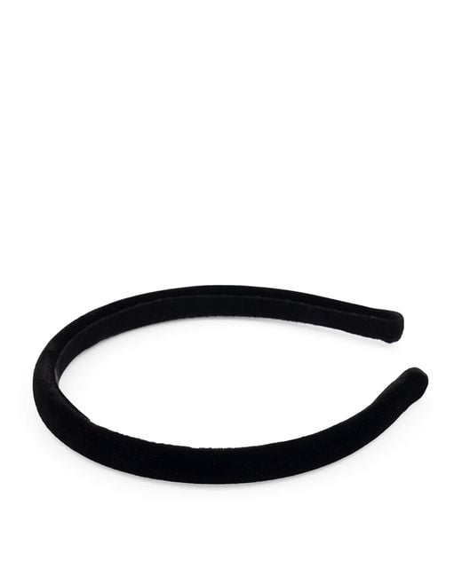 Alexandre De Paris Black Velvet Timeless Ella Headband