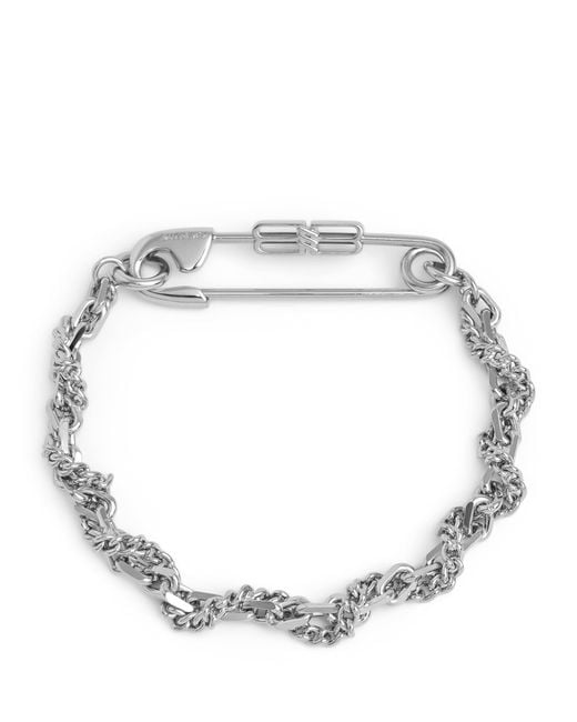 Balenciaga Metallic Diy Pin Bracelet for men