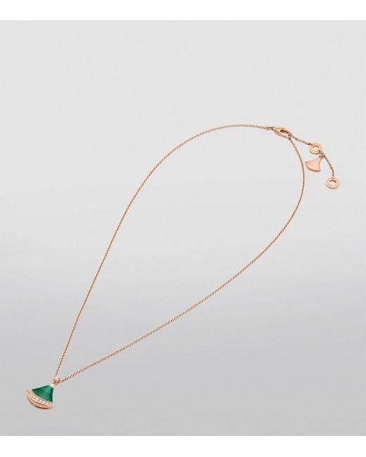 BVLGARI Metallic Diamond And Malachite Divas' Dream Necklace