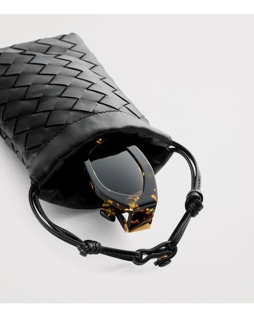 Bottega Veneta Black Leather Dustbag Eyewear Case