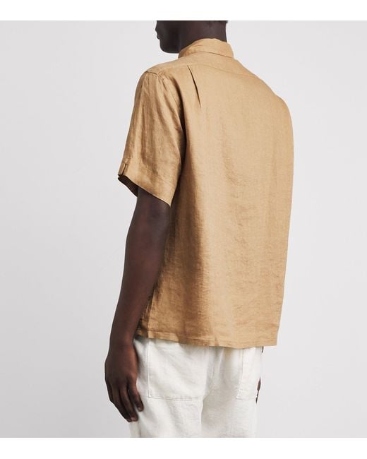 Polo Ralph Lauren Natural Linen Short-Sleeve Classic-Fit Shirt for men