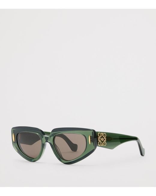 Loewe Green Small Butterfly Screen Sunglasses