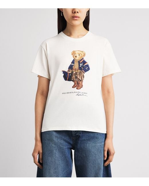 Polo Ralph Lauren White Polo Bear T-Shirt