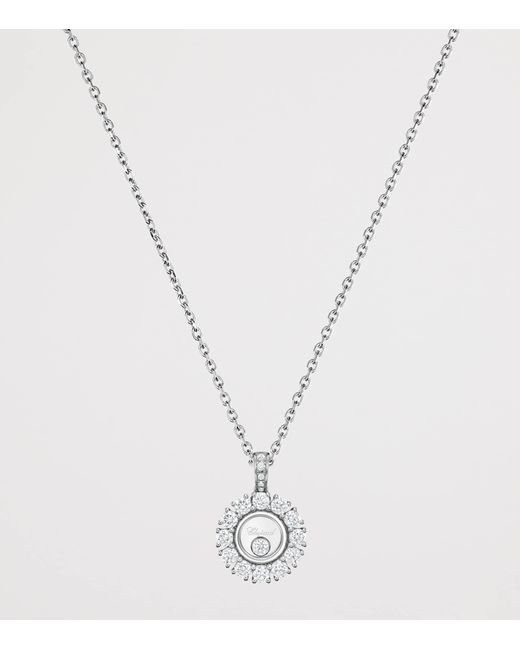Chopard Metallic And Diamond Happy Diamonds Icons Joaillerie Necklace
