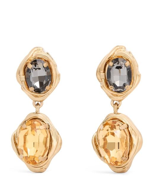 Weekend by Maxmara Metallic Embellished Clip-On Earrings