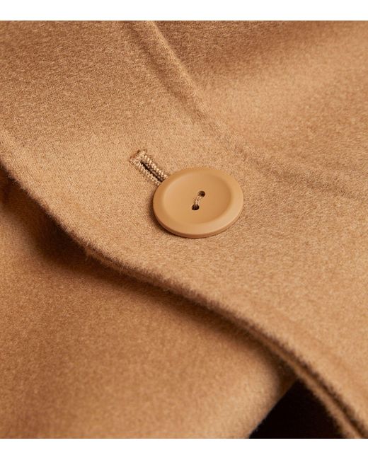Max Mara Natural Wool-blend Double-breasted Coat