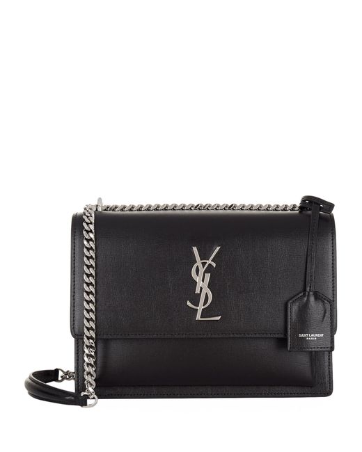 Saint Laurent Black Medium Sunset Shoulder Bag
