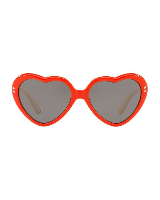 Stella McCartney Gray Heart Sunglasses