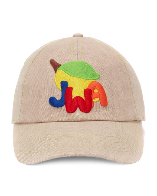J.W. Anderson Natural Logo-embroidered Baseball Cap