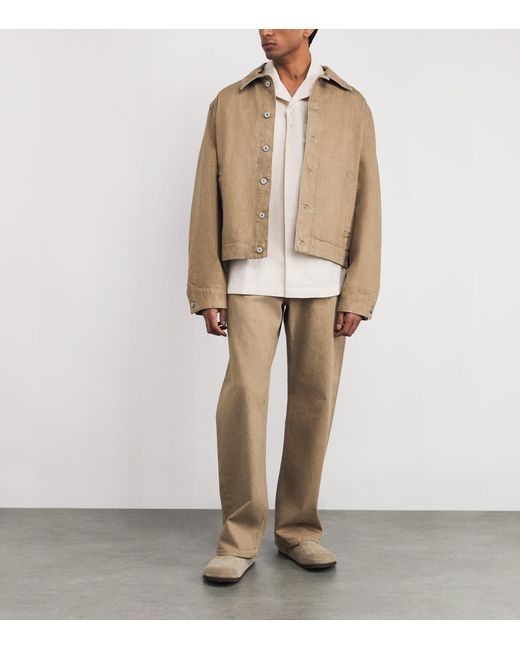 Jacquemus Brown Denim Jacket for men