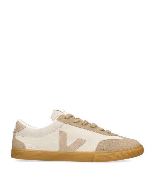 Veja Natural Volley Suede Trainers