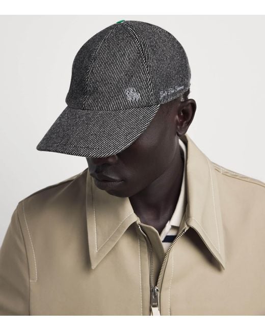 God's True Cashmere Gray X Joopiter Cashmere Tartan Joy Fincher Cap for men