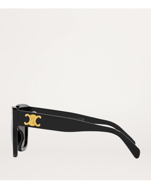 Céline Black Triomphe Square Sunglasses