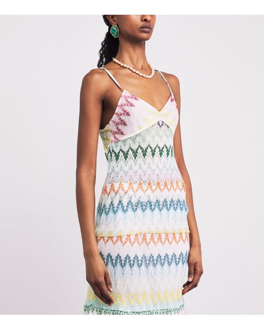 Missoni Multicolor Metallic Zigzag Cami Top