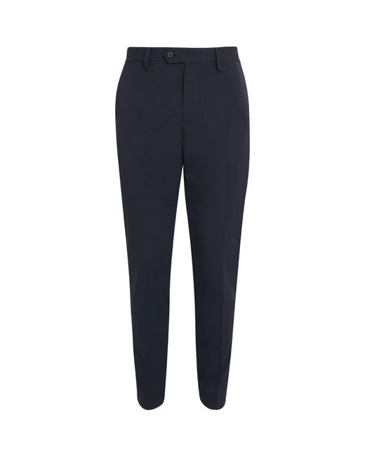J.Lindeberg Blue Vent Straight Trousers for men