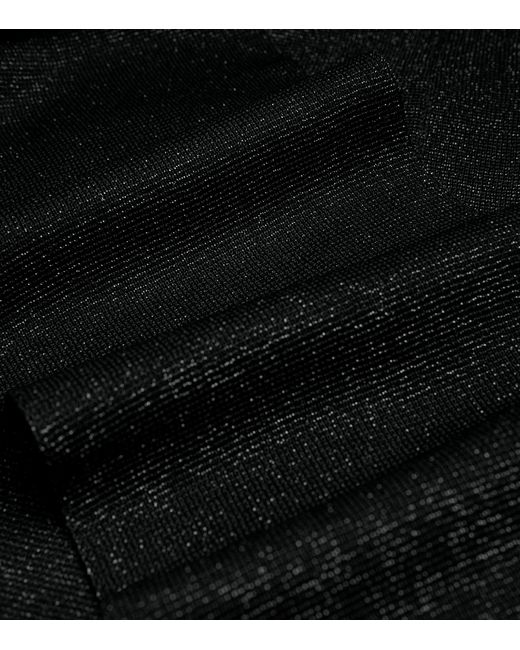 Stella McCartney Black Knitted Asymmetric Midi Dress