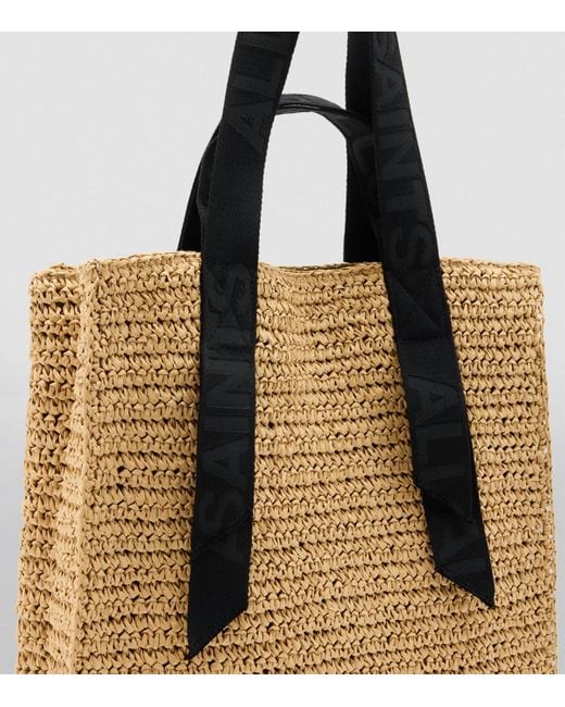 AllSaints Metallic Paper-Leather Lullah Tote Bag