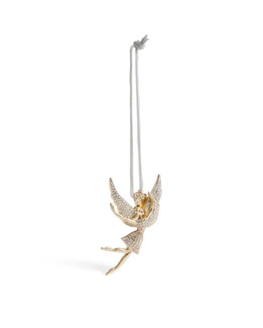 Joanna Buchanan White Crystal-Embellished Angel Tree Decoration
