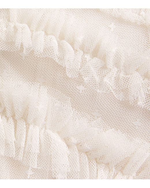 Needle & Thread White Ruffle Amara Gown