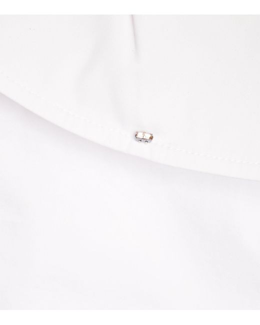 Sportmax White Cotton Gala Shirt Jacket