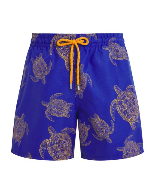 Vilebrequin Turtle Print Moorea Swim Shorts in Blue for Men Lyst UK