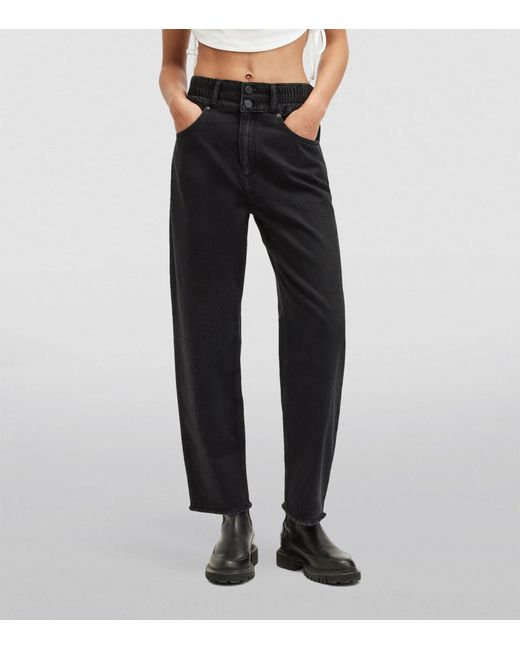 AllSaints Black Hailey Frayed Jeans