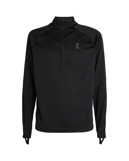 On Shoes Black Long-sleeve Climate Top for men