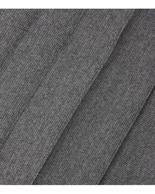 Khaite Gray Merino Wool-Blend Elio Dress