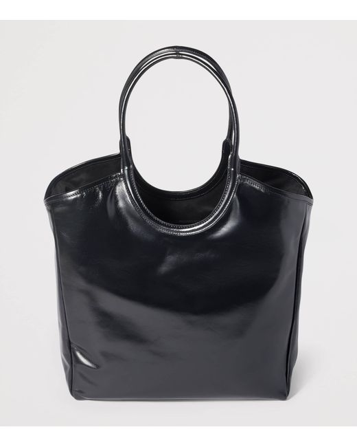 Miu Miu Black Leather Ivy Top-Handle Bag