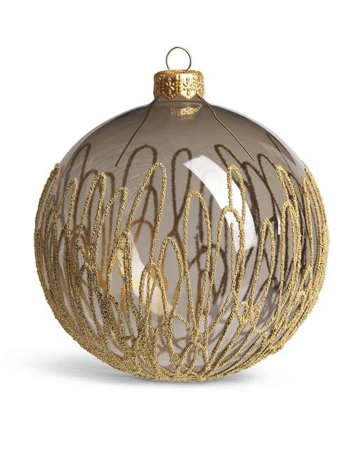 Harrods Metallic Rope-Detail Bauble