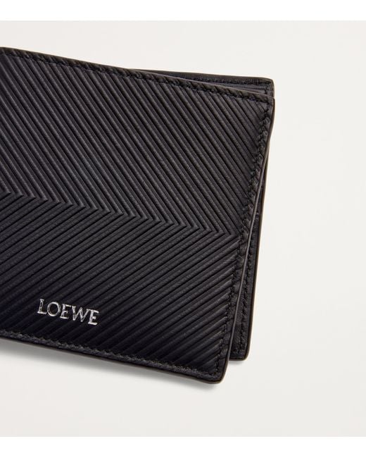 Loewe Black Textured Leather Bifold Wallet for men