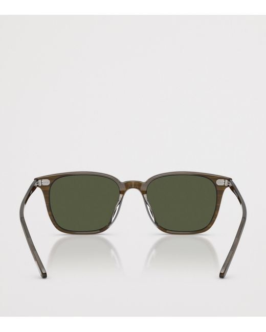 Oliver Peoples Green Laedin Square Sunglasses