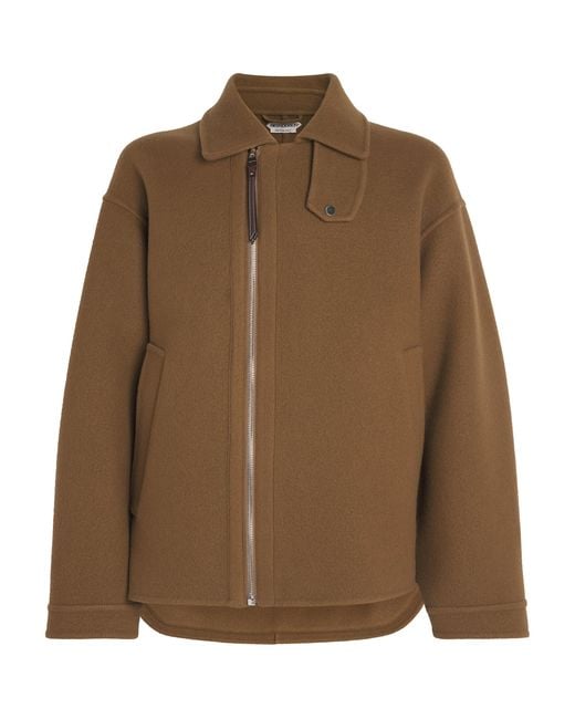 J.W. Anderson Brown Double-Faced Wool-Cashmere Fireman Coat for men