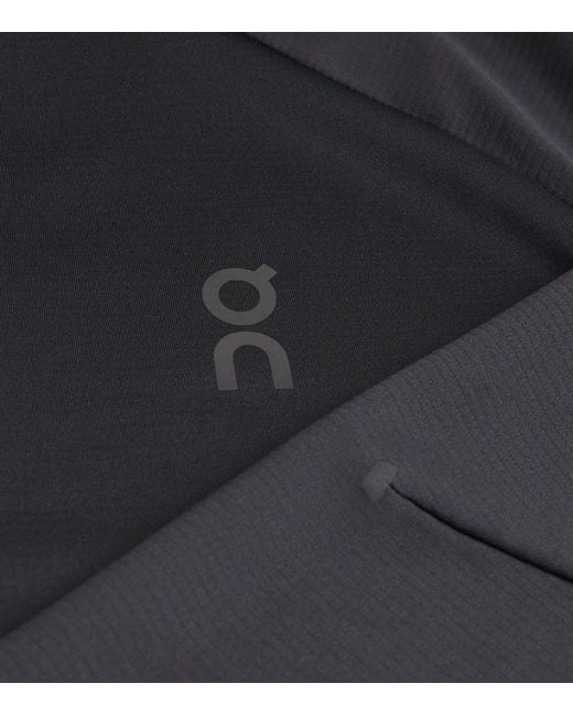 On Shoes Black Lg-Sleeve Climate Top for men