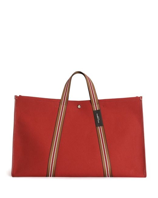 Dolce & Gabbana Red Cotton-Blend Tote Bag for men