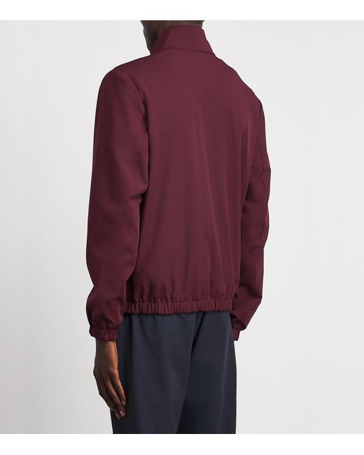 Marco Pescarolo Red Virgin Wool-Cashmere-Blend Reversible Jacket for men