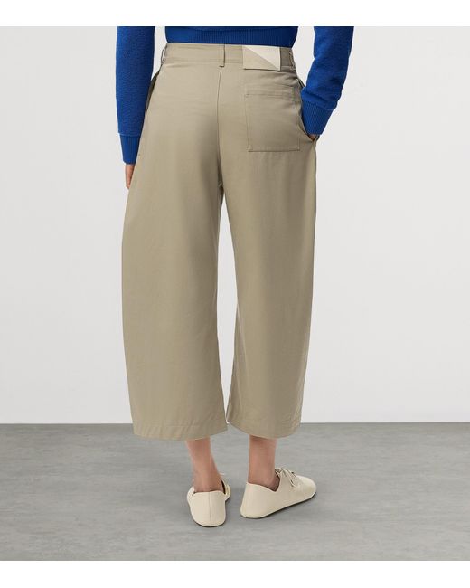 Loewe Natural Cotton Utility Cropped Trousers