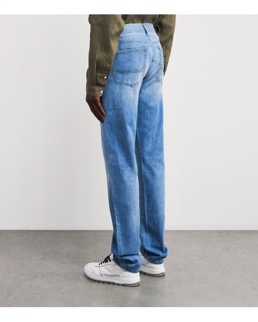 Brioni Blue Meribel Straight Jeans for men