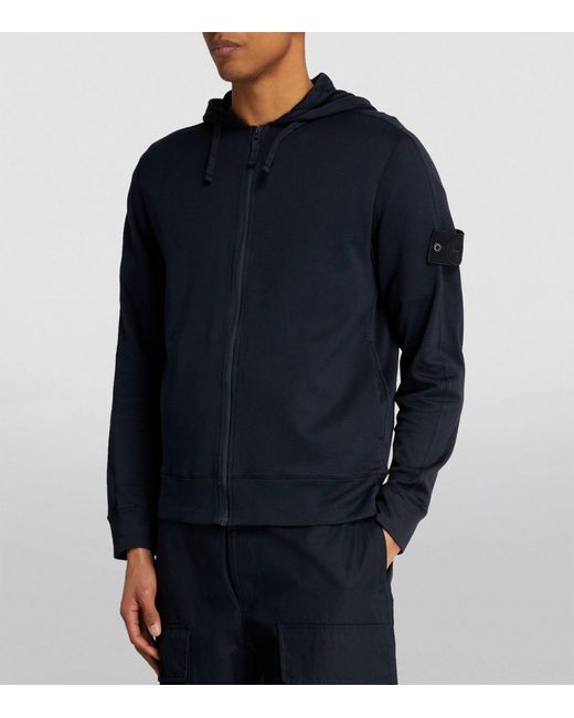 Stone Island Blue Ghost Piece Hoodie for men