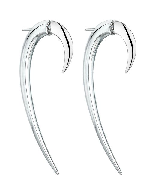 Shaun Leane White Sterling Silver Hook Earrings (size 2)